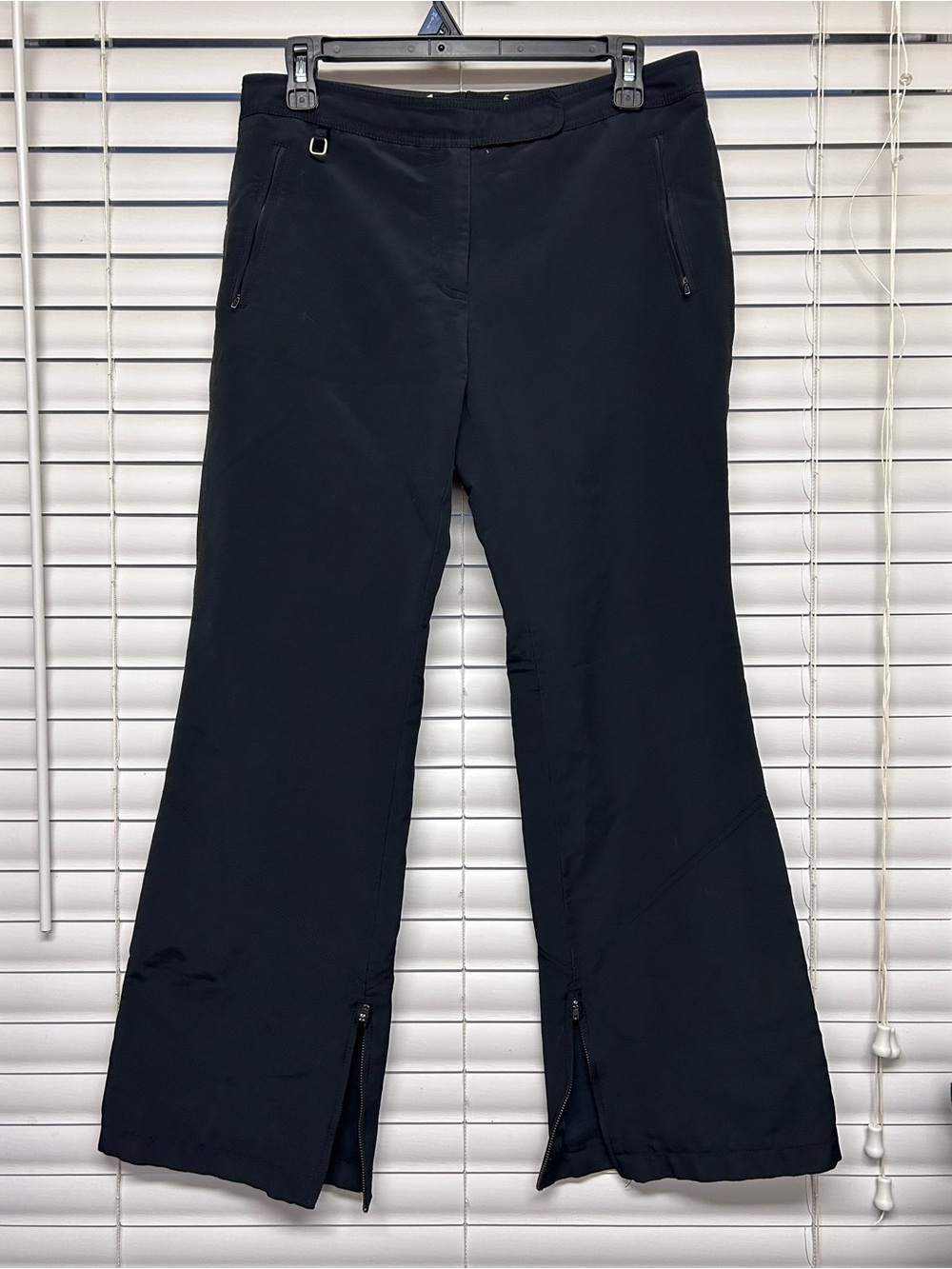 J. Crew Black Boot-Cut Zip Hem Pants